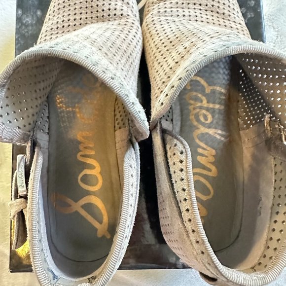 Sam Edelman Suede Booties in "Putty", size 6.5 - Picture 8 of 8